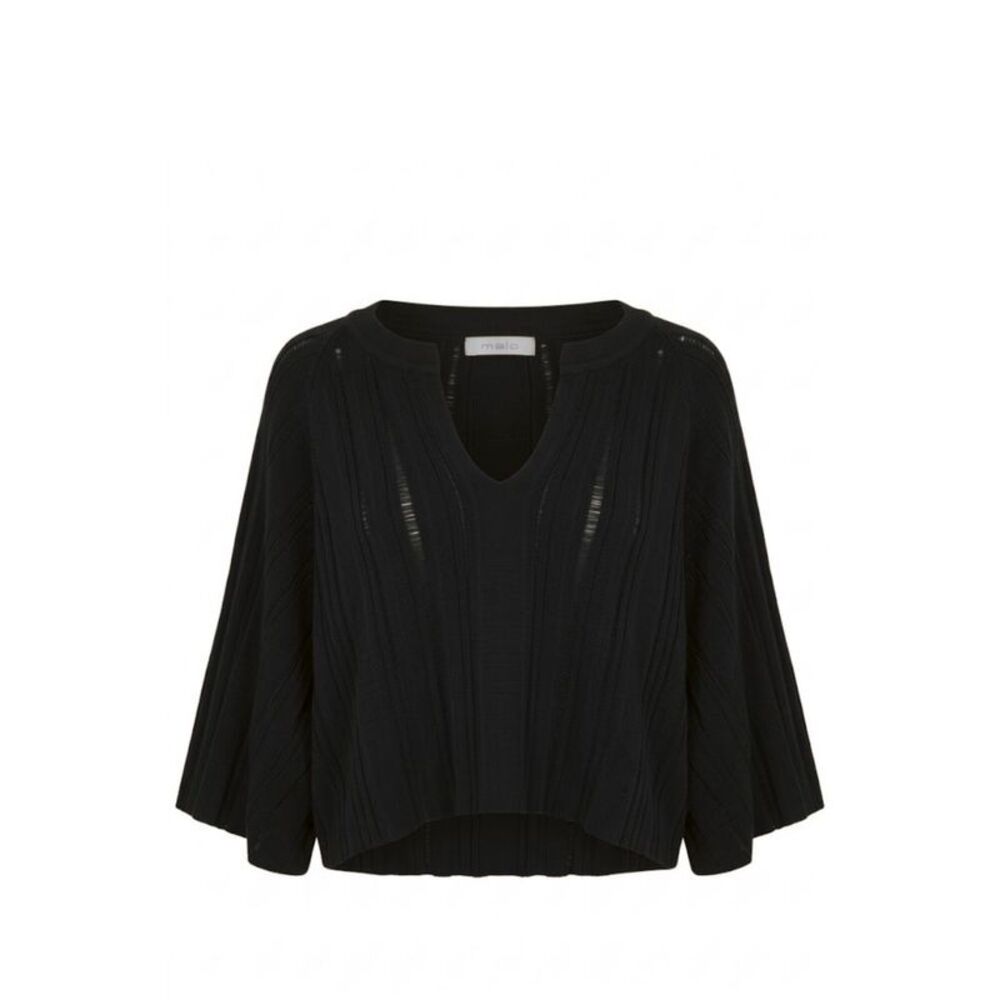 Malo Black Cotton Women Women's Sweater